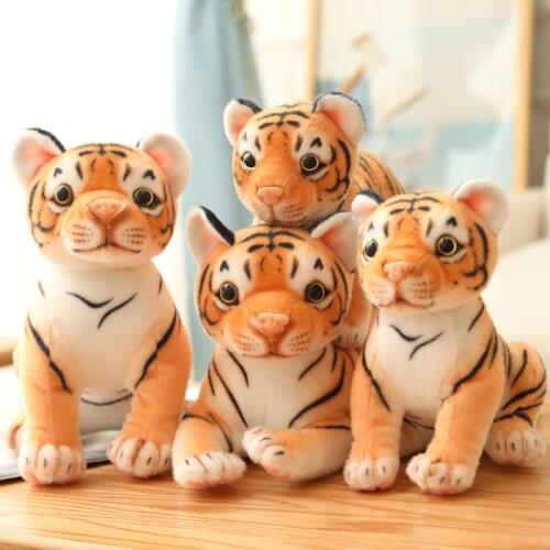 Kawaii Little Tiger Plush Toy Stuffed Stuffed Animal Educational Toy Girl Gift Toys for Children Home Decoration