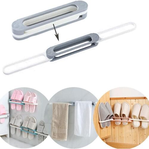 Bathroom Slippers Rack Wall Mounted Shoe Organizer Rack Folding Shoe Hanger Self Adhesive Storage Holder for Bedroom Shower Room