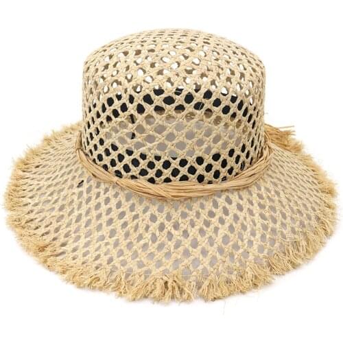 Luffy Straw Hat Women Summer Sun Beach Wide Brim Breathable Sunshine Protection Panama Outdoor Accessory Luxury