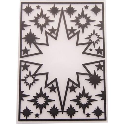 KLJUYP Star Plastic Embossing Folders for DIY Scrapbooking Paper Craft/Card Making Decoration Supplies 087