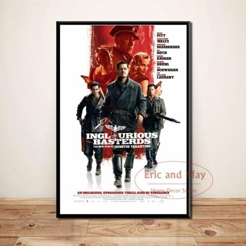 Posters And Prints Inglourious Basterds Quentin Tarantino Canvas Painting Pictures On The Wall Vintage Decorative Home Decor