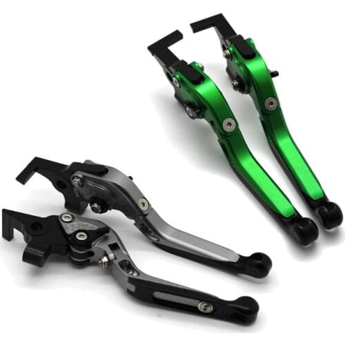 With logo Motorcycle Frame Ornamental Foldable Brake Handle Extendable Clutch Lever For aprilia CAPONORD ETV1000 RST1000 FUTURA