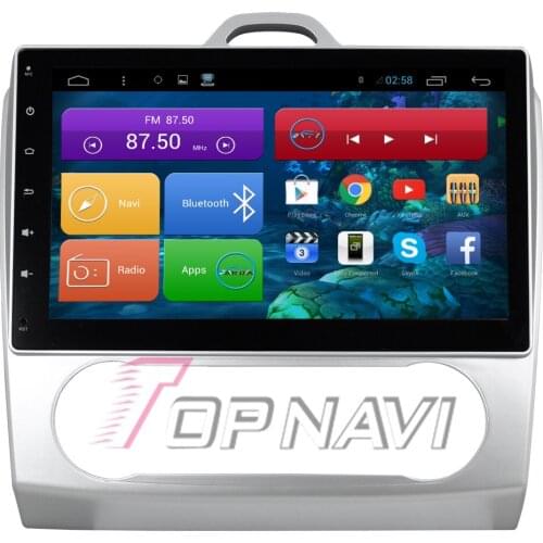 Topnavi 10.2" Quad Core Android 6.0 Car GPS Navigation for Focus 2 Auto Autoradio Multimedia Audio Stereo,NO DVD In Dash