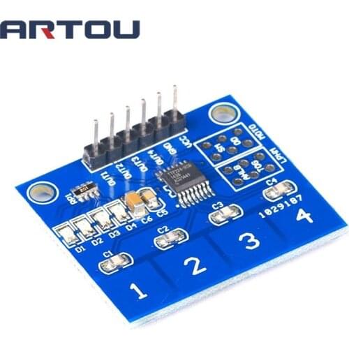 TTP224 Switch Touch Sensor Digital 4 channel Touch Capacitive Module for Arduino
