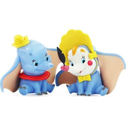 10cm Disney Figures Elephant Dumbo Cartoon Anime PVC Action Figures Model Kids Toys for Children Birthday Party Christmas Gifts