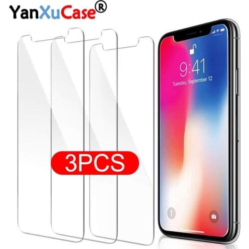 3PCS Tempered Glass For iPhone 7 8 6 S Plus Glass For iPhone SE 2020 5S Screen Protector For iPhone 11 Pro Max X XS Max XR Glass