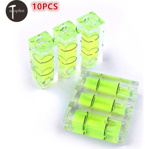 10PCS 29*10*10mm Bubble Degree Marked Surface Leveling for Camera Tripod Furniture Toy Level Measuring Tools