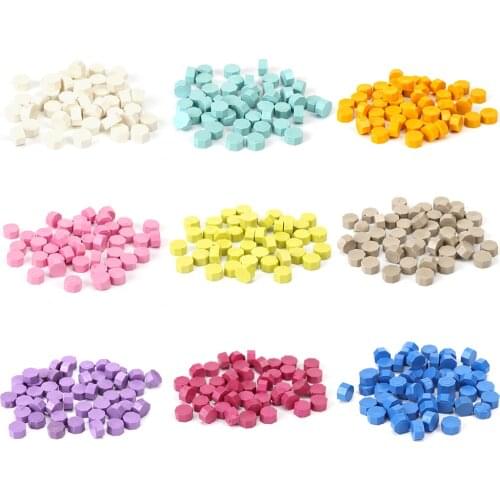 100pcs Sealing Wax Seal Beans Stamp Beads for Vintage Craft Envelope DIY Wedding Wax Seal Ancient Sealing Wax stamp Making Tools