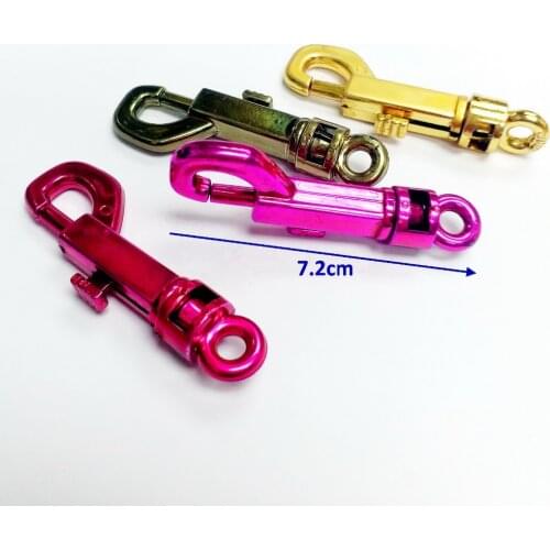 12pcs Plastic Metallic color SWIVEL CLIP Snap Hook TRIGGER Keychain Pinata Bag Filler Birthday Party Favor Gift Novelty carnival