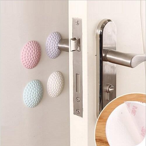 3pcs Mute Soft Rubber Anti-shock Cushion Anti-bump Sticker Thicker Self Adhesive Door Stopper Golf Modelling Door Fender Sticker