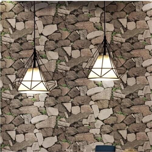 Beibehang High-end antique personality wall paper 3D stone rock rock wallpaper salon shop decoration wallpaper papel de parede