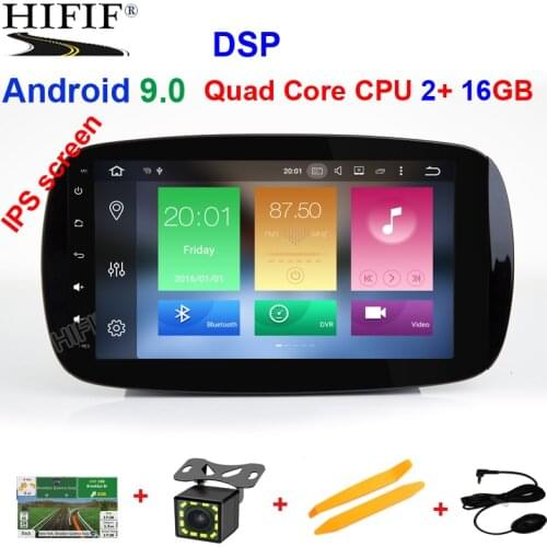 9 inch Android 9 Car DVD Multimedia Stereo GPS for Benz Smart Fortwo with Radio wifi BT
