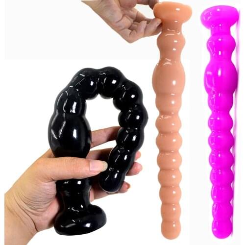 Anus Plug Anal Beads Long Butt Plug Sex Toys for Women Man Prostata Massage Female Masturbation Realistic Dildo Buttplug