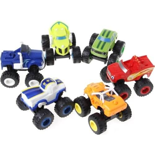 New Funny Style Blaze Machines Vehicle Toy Racer Cars Truck Transformation Toys Gifts For Kids