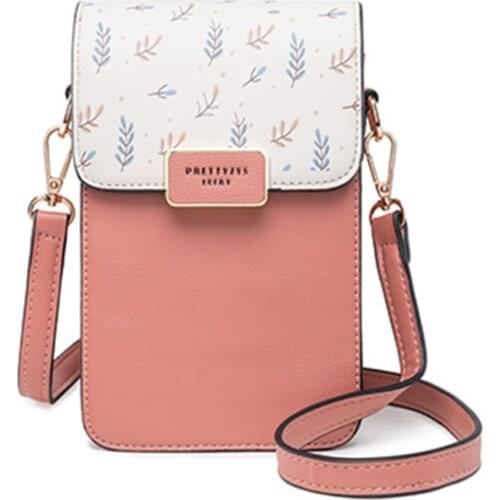 Fashion Print Pattern Female Single Shoulder Bag Large Capacity Women Soft Leather Messenger Purse Multi-function Diagonal Bag