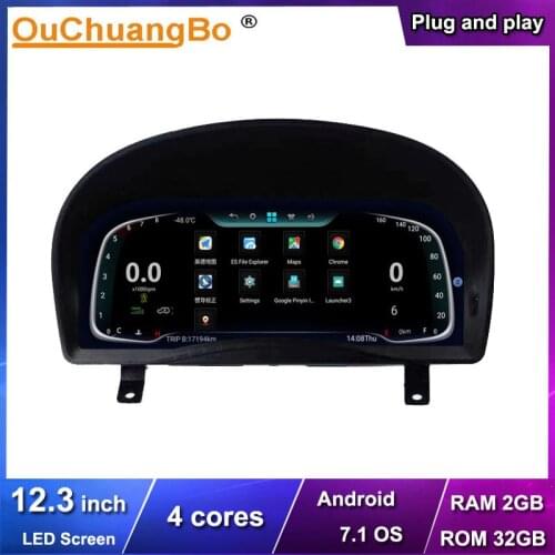 Ouchuangbo 12.3 Inch Dashboard Multimedia GPS Player for Toyota Vellfire Alphard 30 2015-2020 With 4 Cores 2GB 32GB WIFI USB