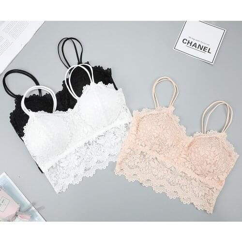 Women bra Underwear sexy lace bralette top Push Up Wireless Bras bh Plus Size Bralette Female Lingerie Pitted bra Brassiere