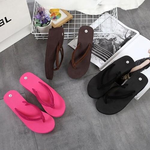 The New Ms. Summer Outdoor High-heeled Sandals Comfortable Soft Sandals Simple Fashion Slip Beach Sandals And Slippers