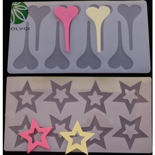 Food Grade Silicone Cake Decoration Tool Variety Shapes Chocolate Inserts DIY Dessert Chocolate Insert Mold Decorating Accessory