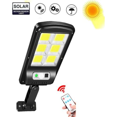 Tabular oblong 100/120LED Solar Light Outdoor Motion Sensor Recharge Solar Wall Light Waterproof Emergency Led Light Street Gard
