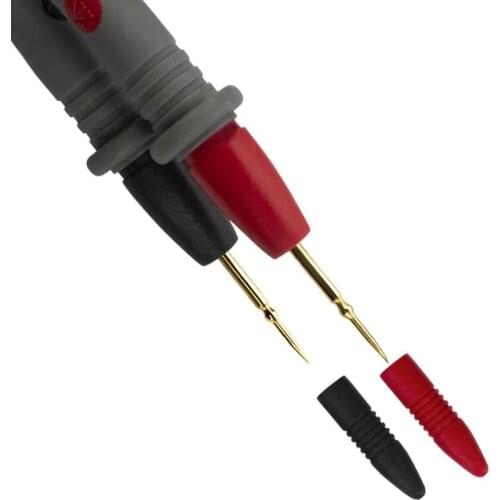 Gold plated Silicone Wire Test Leads for Multimeter Ultra Pointed 1000V 20A Needle Test Probe Tip