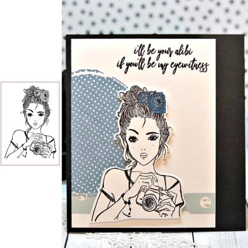 Girl Clear Stamps for Scrapbooking Card Making Silicone Craft Stamps Transparent New 2019