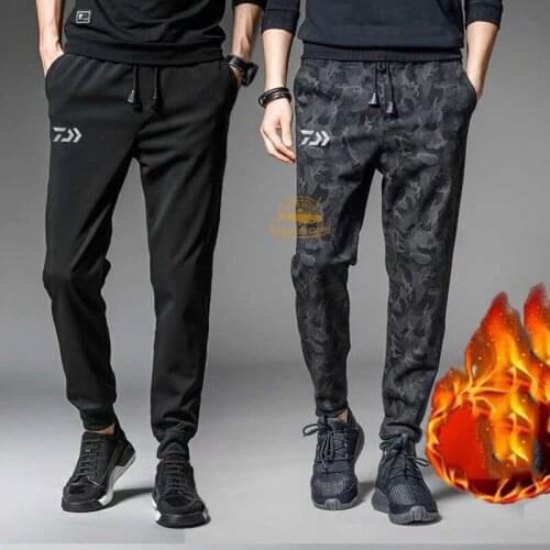 Daiwa Fishing Pants Winter Outdoor Fleece Warm Fishing Clothes Cycling Pants Camouflage Thickened DAIWA Fishing Pants