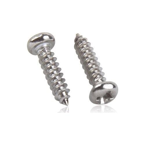 1000pcs/lot M1 M1.2 M1.4 M1.7 M2 Pan / round head philips self tapping screw nickel plated or black zinc PA