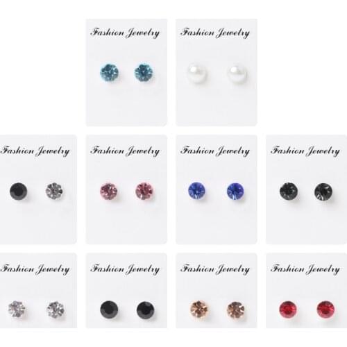 2Pcs Weight Loss Earrings Healthy Stimulating Acupoints Stud Magnetic Therapy Health Care Slimming Tool