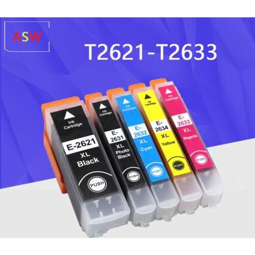 Compatible Ink Cartridge T2621 26XL for Epson XP510 XP520 XP600 XP605 XP615 XP620 XP625 XP710 XP720 XP800 XP810 XP820 Printer