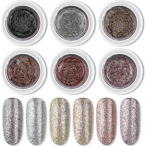 UV Gel Nail Polish Glitter Paint Hybrid Varnishes Shiny Top Base Coat For Nails Set Varnish Semi Permanent Manicure Nail Art