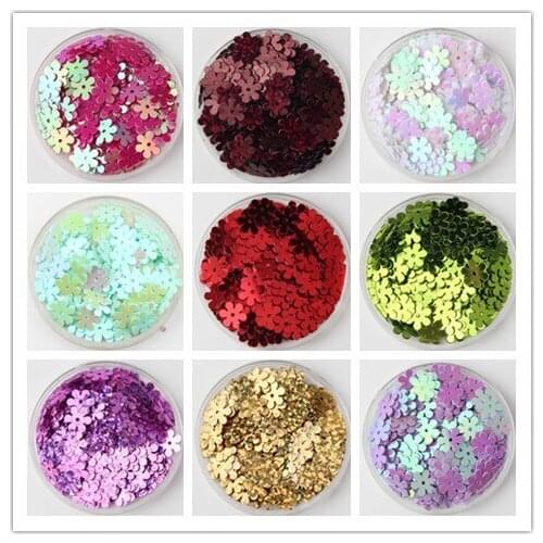 1000PCS 9mm Flower Loose Sequins Paillettes Sewing,Wedding Craft,Women Kids DIY Garment Accessories