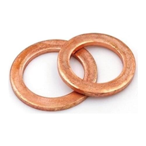2pcs Copper washer inner diameter M39 M outer diameters M45-67 flat gasket marine table gasket Watts meson Thicknessv 1.5-2.5mm