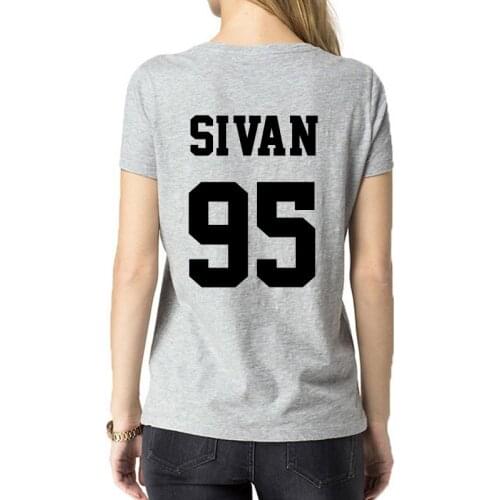 2020 Cotton Number Print Womens T-shirt Summer T Shirt Casual Multicolor Pattern Shirt Ladies Top Men SIVAN 95 Short Sleeve Tops