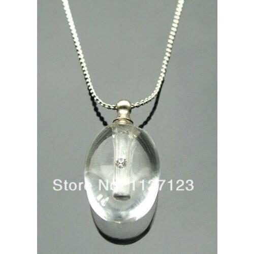 25pcs/lot lucency water drop Rice vials pendants rice vial pendant perfume empty glass bottle glass spray perfume bottle1