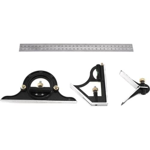 300MM Combination Square Angle Ruler Stainless Steel Protractor Multi-function Measuring Tool Professional carpenter tools