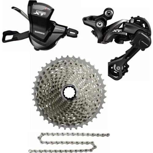 Shimano DEORE XT M8000 4 PCS 1x11-Speed Groupset 40/42/46T SL+RD+CS+CN M8000 Shift Lever Rear Derailleur cassette chain