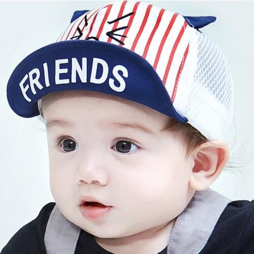 Spring Autumn Cartoon Little cat Baby Baseball Cap Baby Boy Girl Adjustable Snapback Caps Hip Hop Baby Hats Newborn Infant Sun C