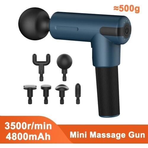 Mini Massage Gun Electric Muscle Massager Deep Tissue Body Relaxation Pain Relief Fascia Gun Slimming Shaping Portable Fitness