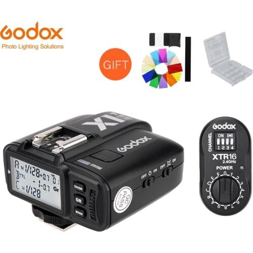 Godox XTR-16 Wireless 2.4G Power Control Flash Receivers + X1T-N TTL Wireless Transmitter for Nikon AD180 AD360