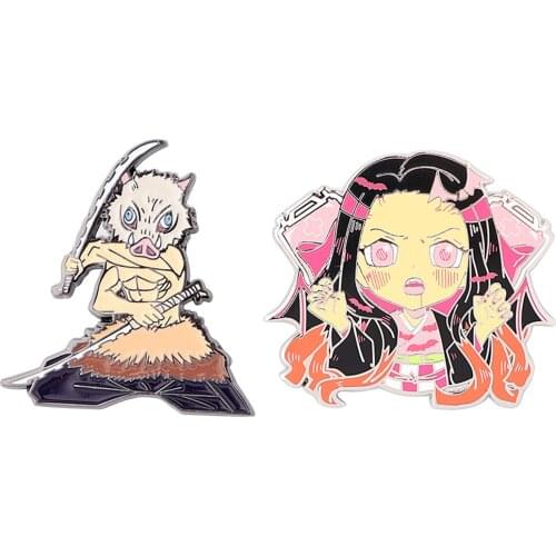 K3195 Anime Ghost Enamel Pin Brooches Cartoon Creative Metal Brooch Pins Denim Hat Badge Collar Jewelry