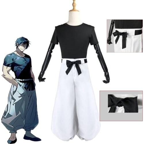 Anime Jujutsu Kaisen Fushiguro Touji Cosplay Costumes Zenin Maki Geto Suguru Role Play Costume Uniform Sets Halloween Party