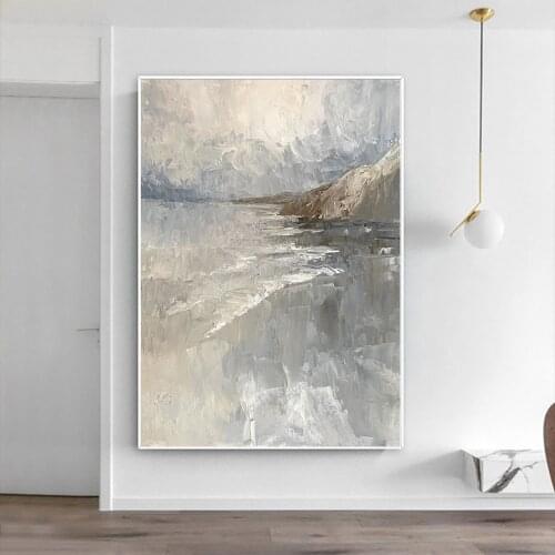 Oil Painting On Canvas Handmade Abstract Landscape Thick Oil Canvas Painting Wall Decor Large Size Wall Art Modern Paintings