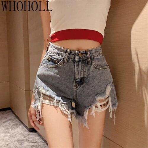 2021 New Arrival Summer Casual Summer Denim Women Shorts High Waist Fur-lined Leg-openings Plus Sizes S-6XL Sexy Short Jeans