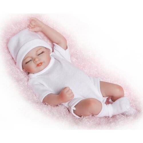 NPK 26CM Flexible doll mini baby reborn full body silicone soft real touch bebe reborn bonecas children gift toy dolls