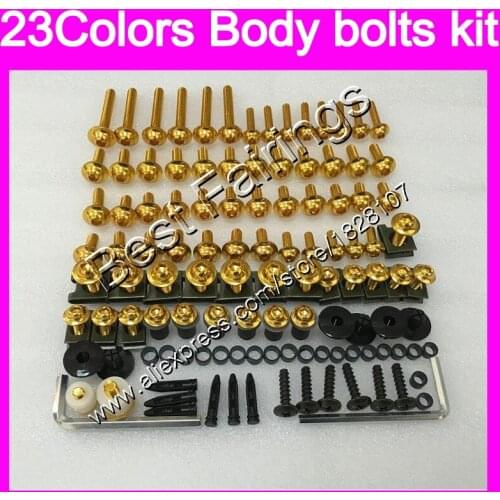 Fairing bolts full screw kit For Aprilia RSV1000R 99 00 01 02 RSV1000 R RSV 1000 1999 2000 2001 2002 Complete Body screws Nuts