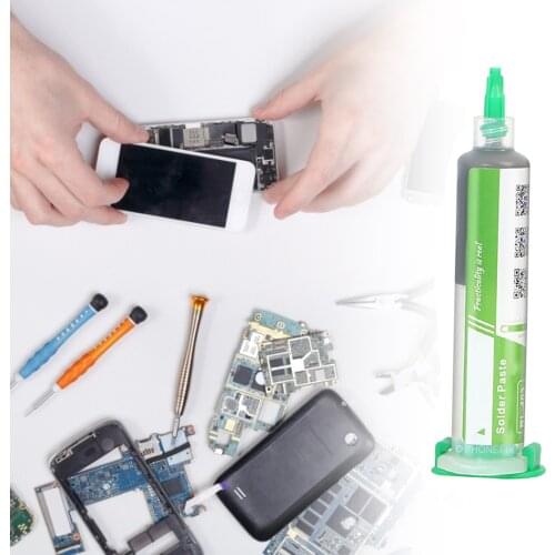 35g BGA Tin Solder Paste No-clean Syringe Liquid Flux Melting Point 183 Degrees PCB Soldering Iron Repair Welding Fluxes