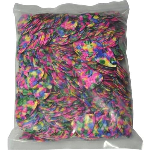 Wholesale 1000pcs Medium 0.71mm Blank Guitar Picks Plectrums Celluloid Tie Dye
