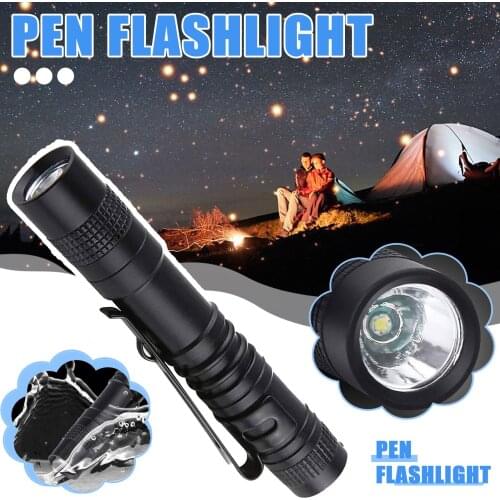 Mini Portable Led Flashlights Brand New Pen Flashlight Super Mini Flashlight Handheld Pocket Flashlight With Clip Camping Tool