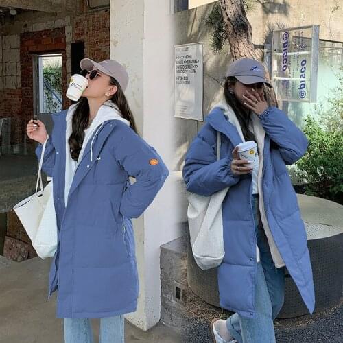 Down Parka Middle and long winter womens bread clothes students' winter cotton coat cotton padded jacket 807